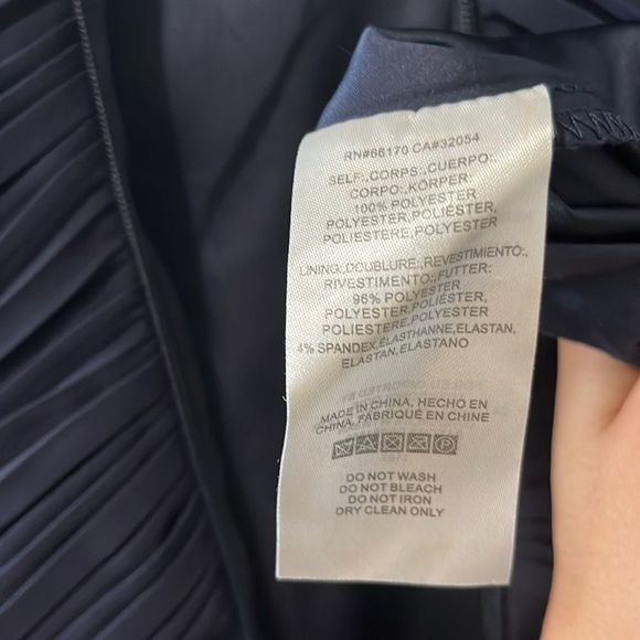 BHLDN (Anthropologie) Madrie High Neck Navy Blue Dress, Size 4 - Picture 10 of 11